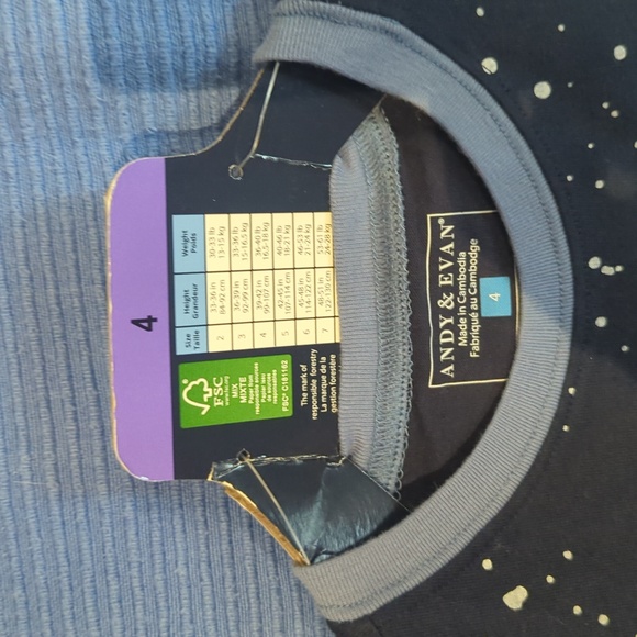 Andy & Evan 3 Piece Shirt and Short Set - Picture 5 of 6